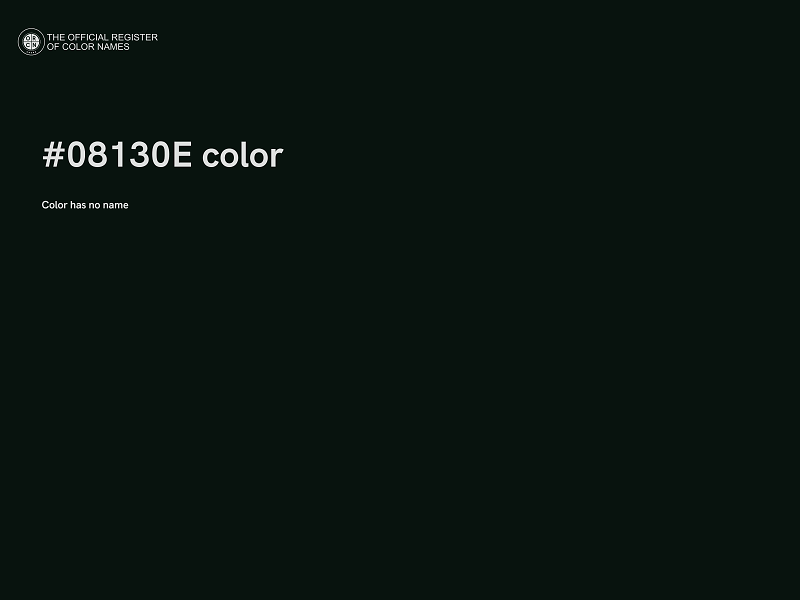 #08130E color image