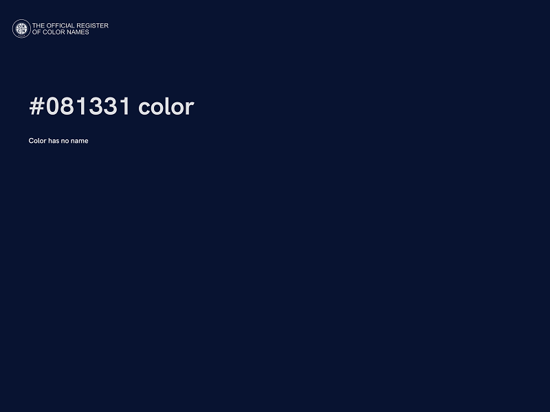 #081331 color image