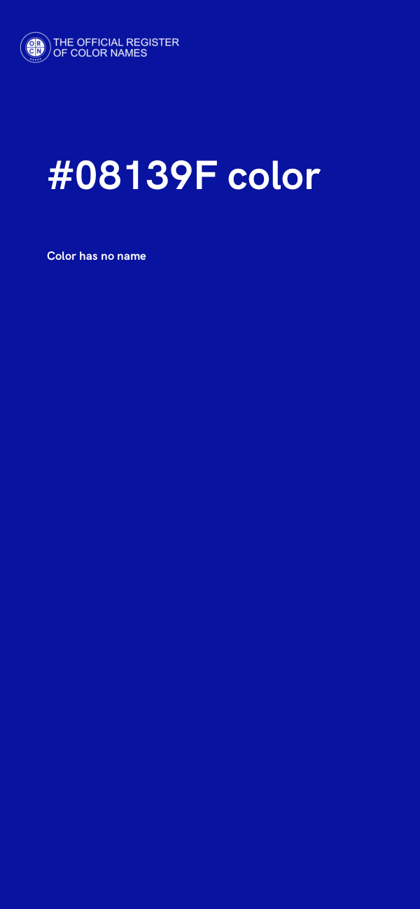 #08139F color image