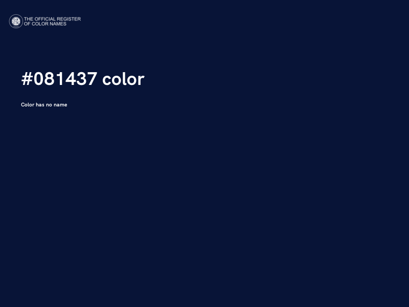 #081437 color image