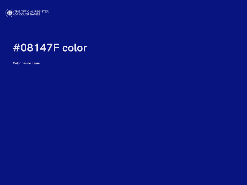 #08147F color image