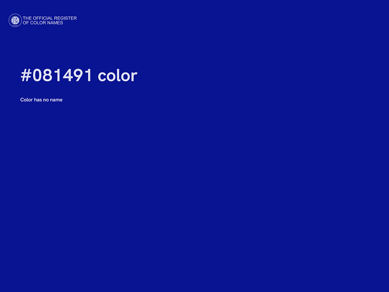 #081491 color image