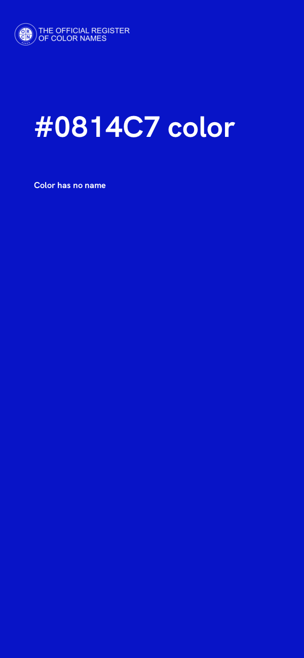 #0814C7 color image