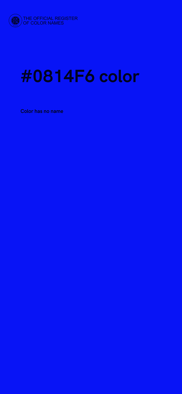 #0814F6 color image