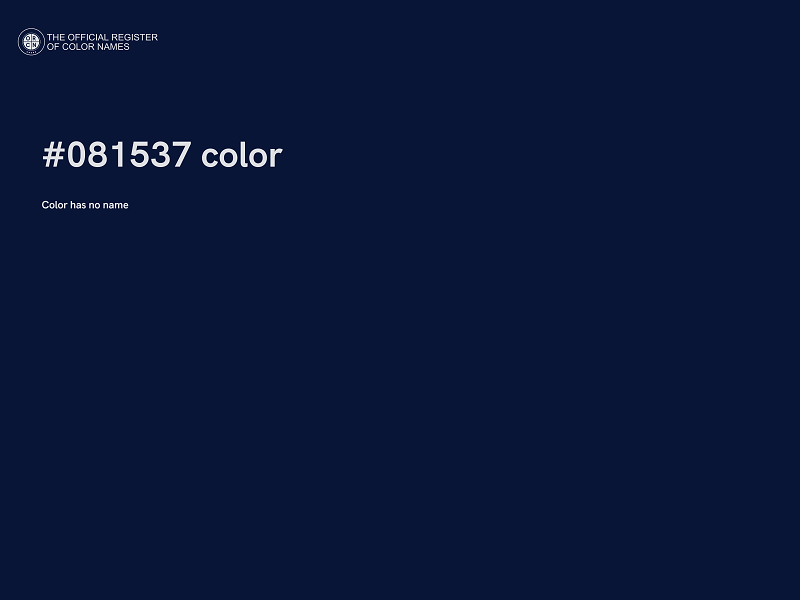 #081537 color image