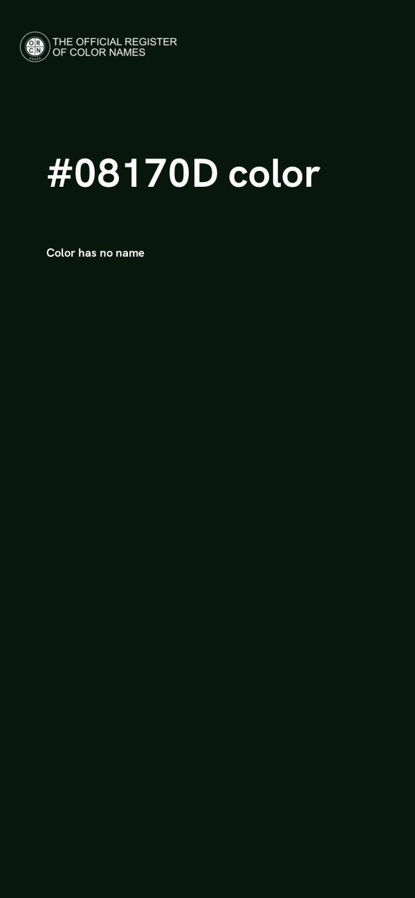#08170D color image