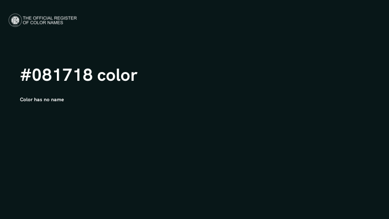 #081718 color image