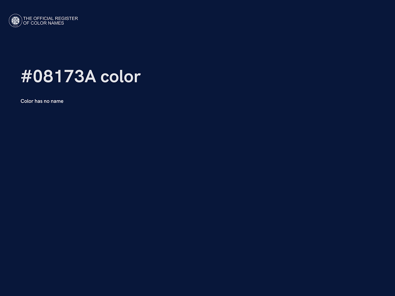 #08173A color image