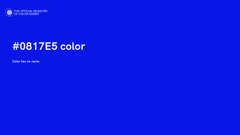 #0817E5 color image