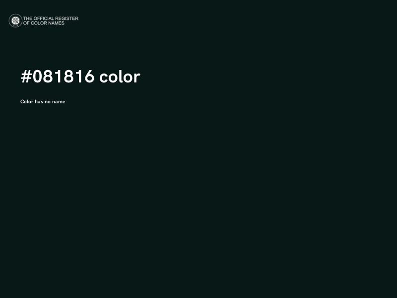 #081816 color image