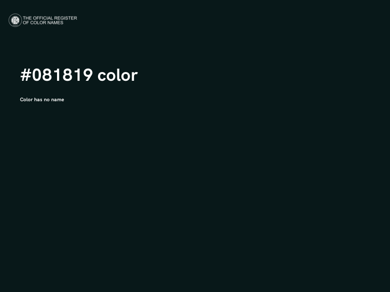 #081819 color image