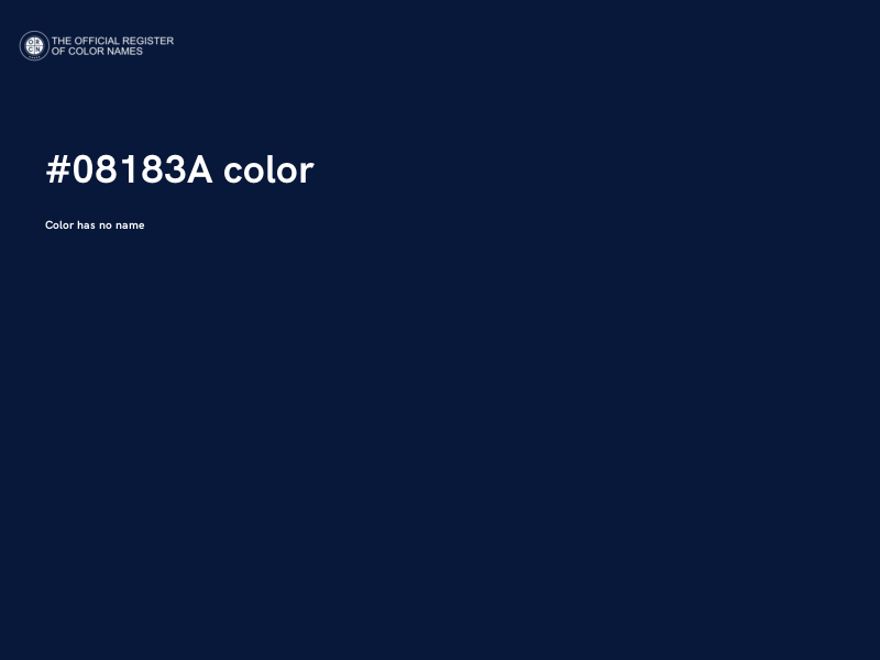 #08183A color image