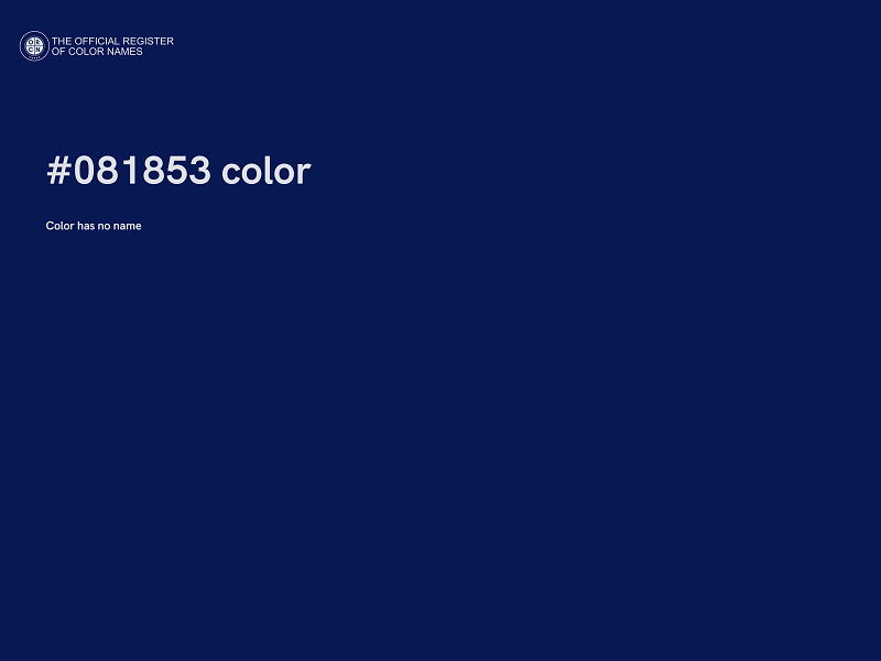 #081853 color image