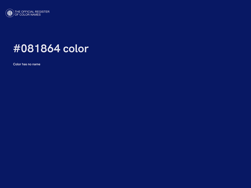 #081864 color image