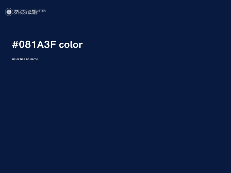#081A3F color image