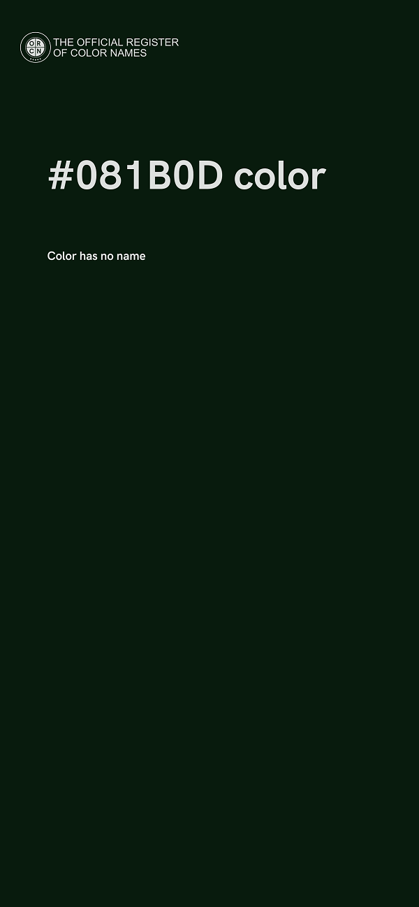 #081B0D color image