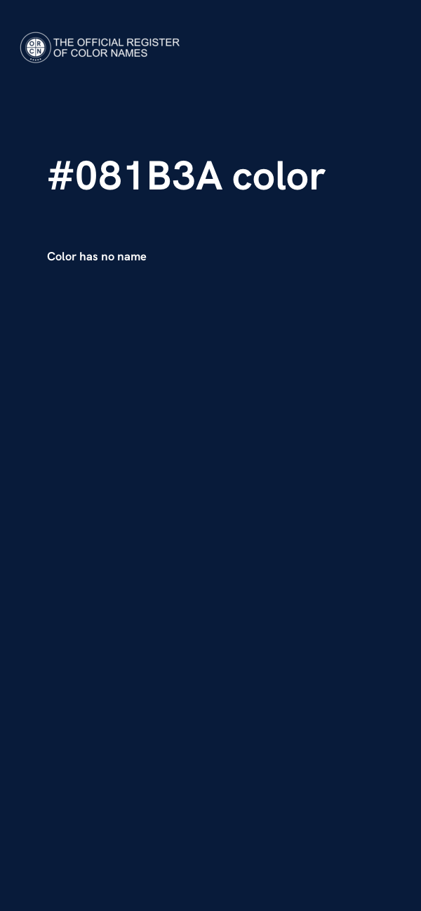 #081B3A color image