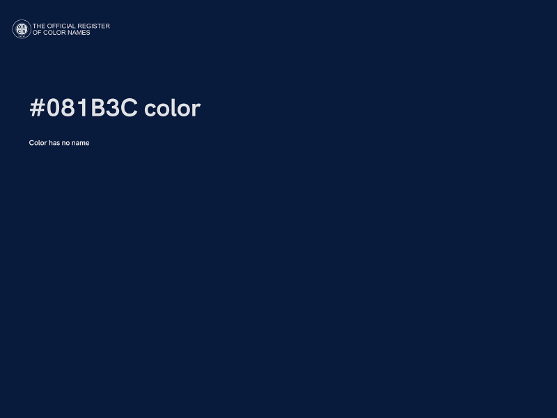 #081B3C color image