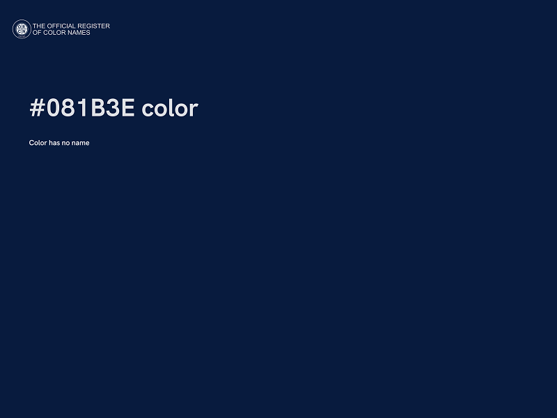#081B3E color image