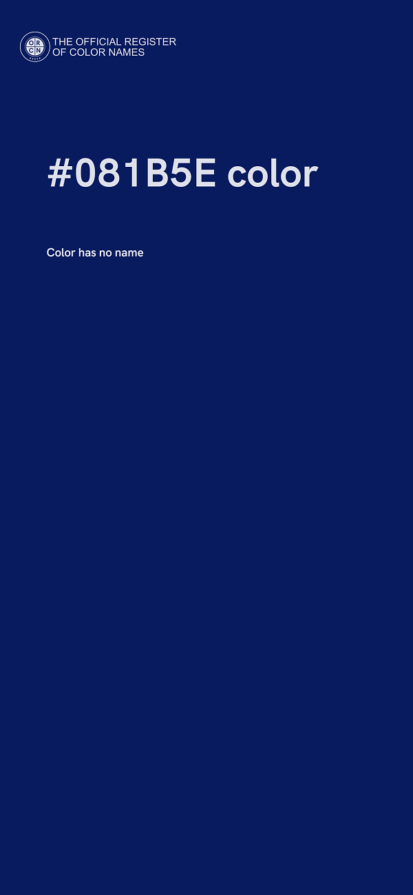 #081B5E color image
