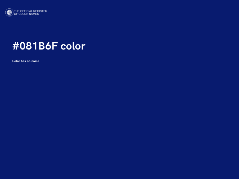 #081B6F color image