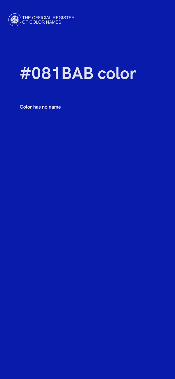 #081BAB color image