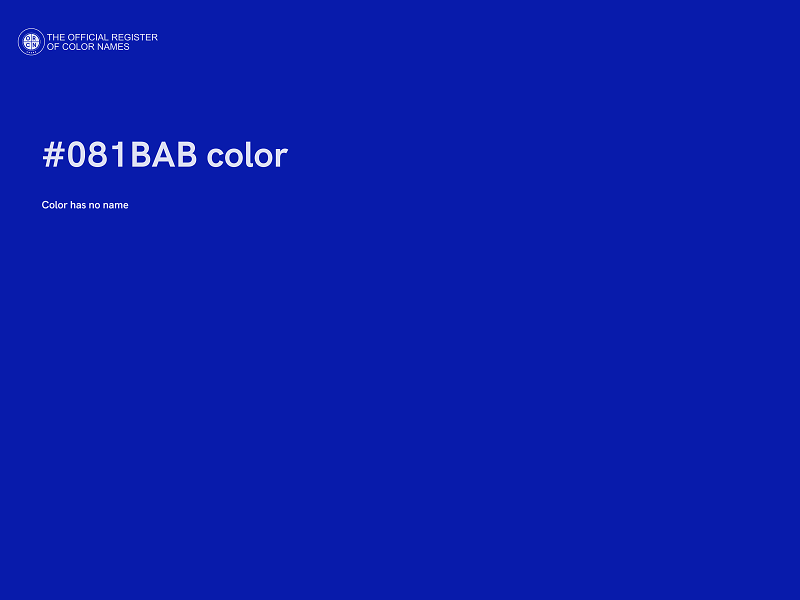#081BAB color image