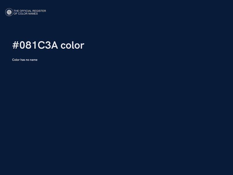 #081C3A color image