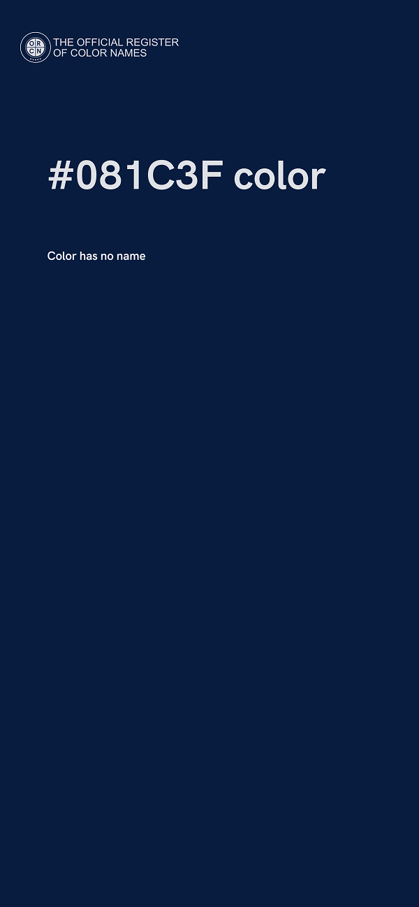 #081C3F color image