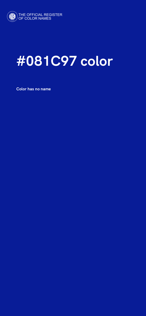 #081C97 color image