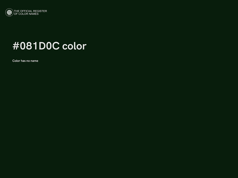 #081D0C color image