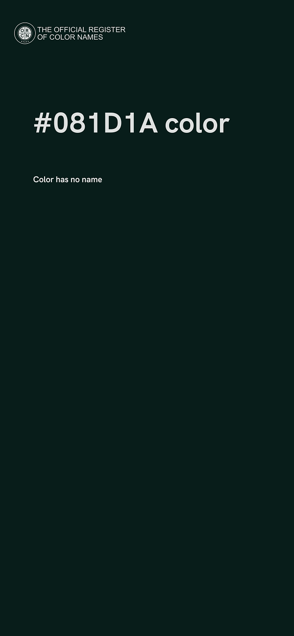 #081D1A color image