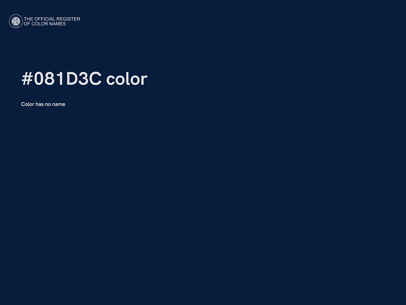 #081D3C color image