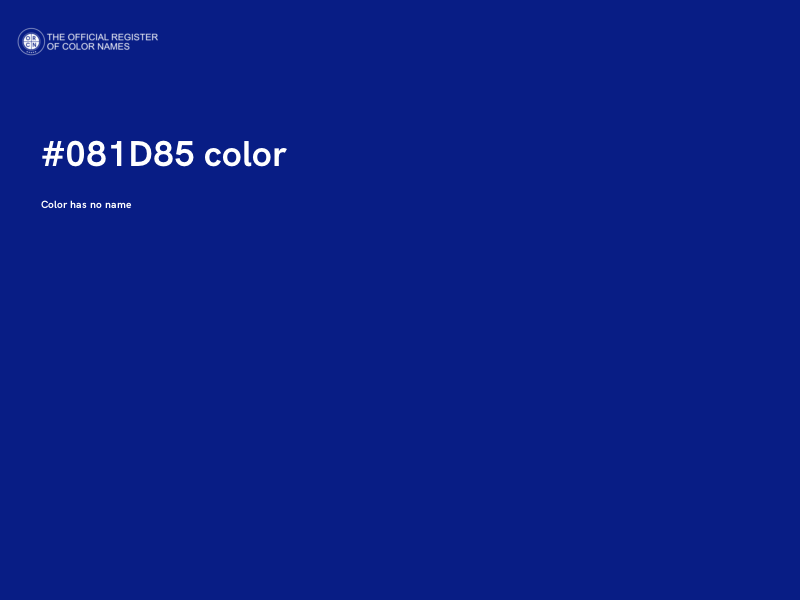 #081D85 color image