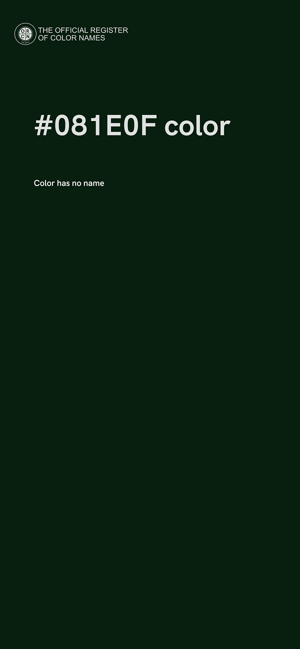 #081E0F color image