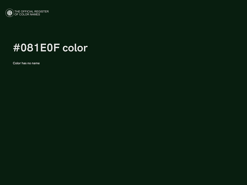 #081E0F color image