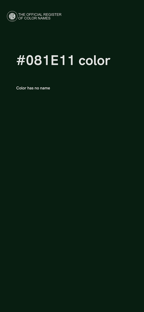 #081E11 color image