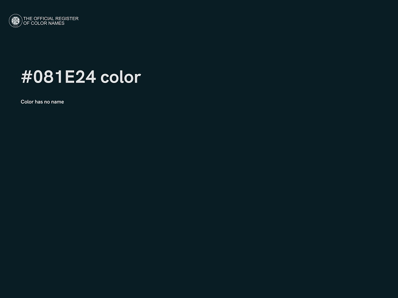 #081E24 color image