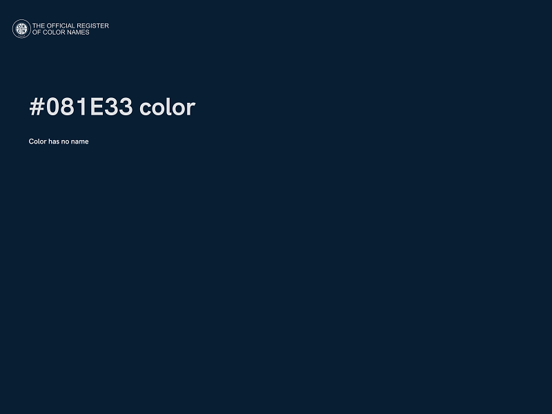 #081E33 color image