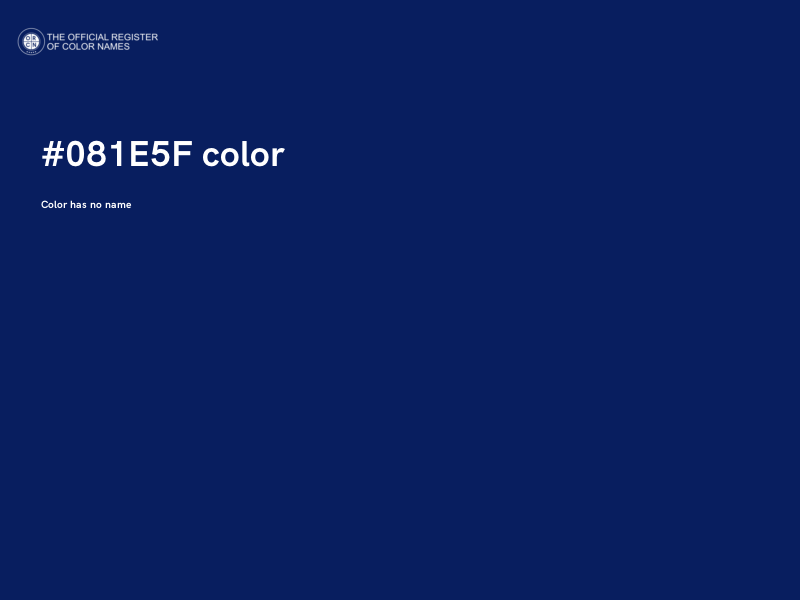 #081E5F color image