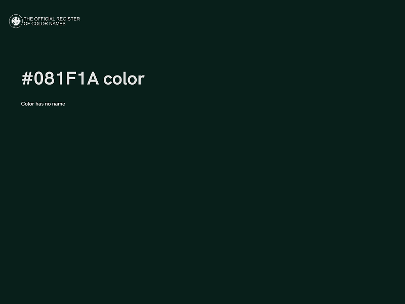 #081F1A color image