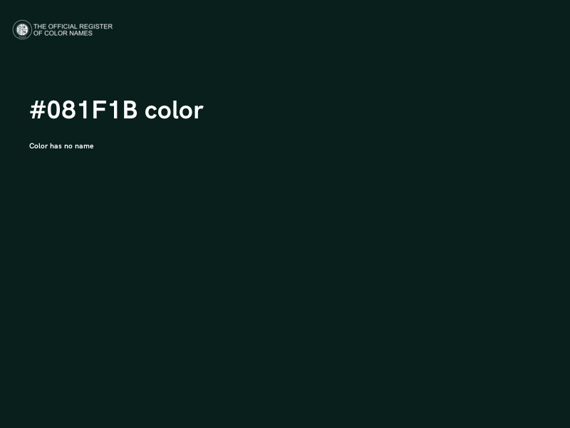 #081F1B color image