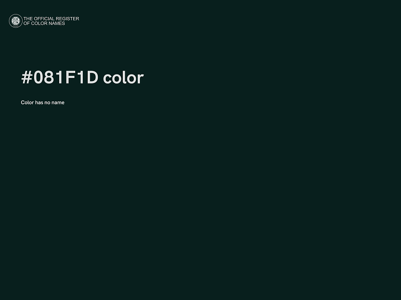 #081F1D color image