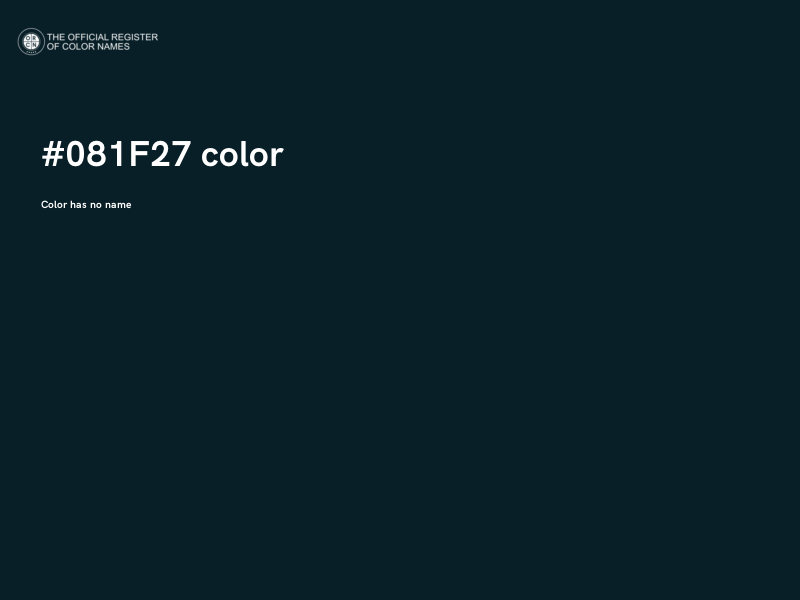 #081F27 color image
