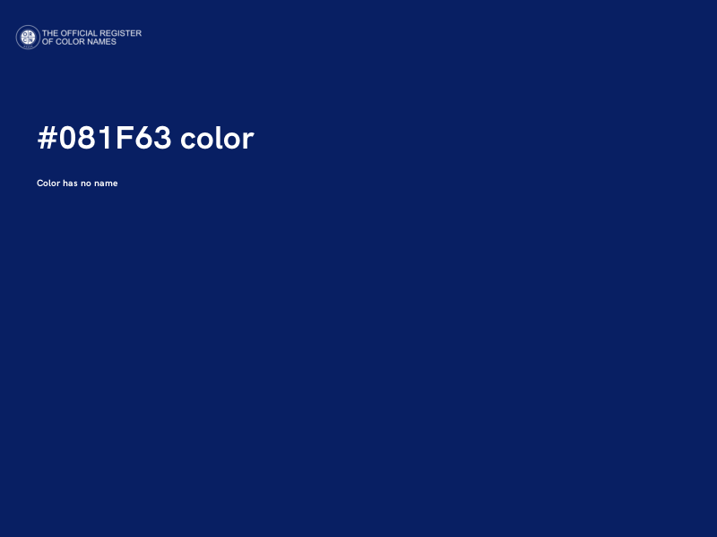 #081F63 color image