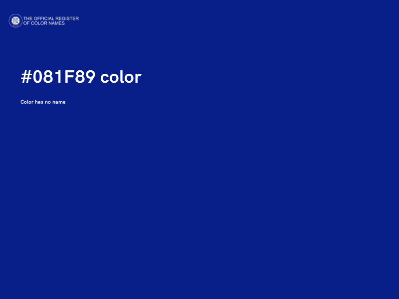 #081F89 color image