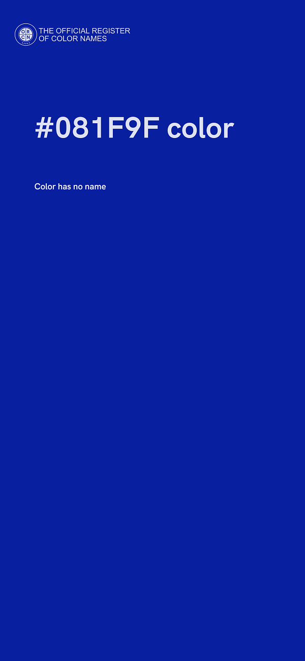 #081F9F color image