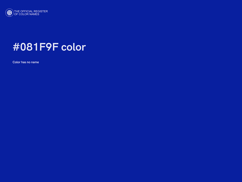 #081F9F color image