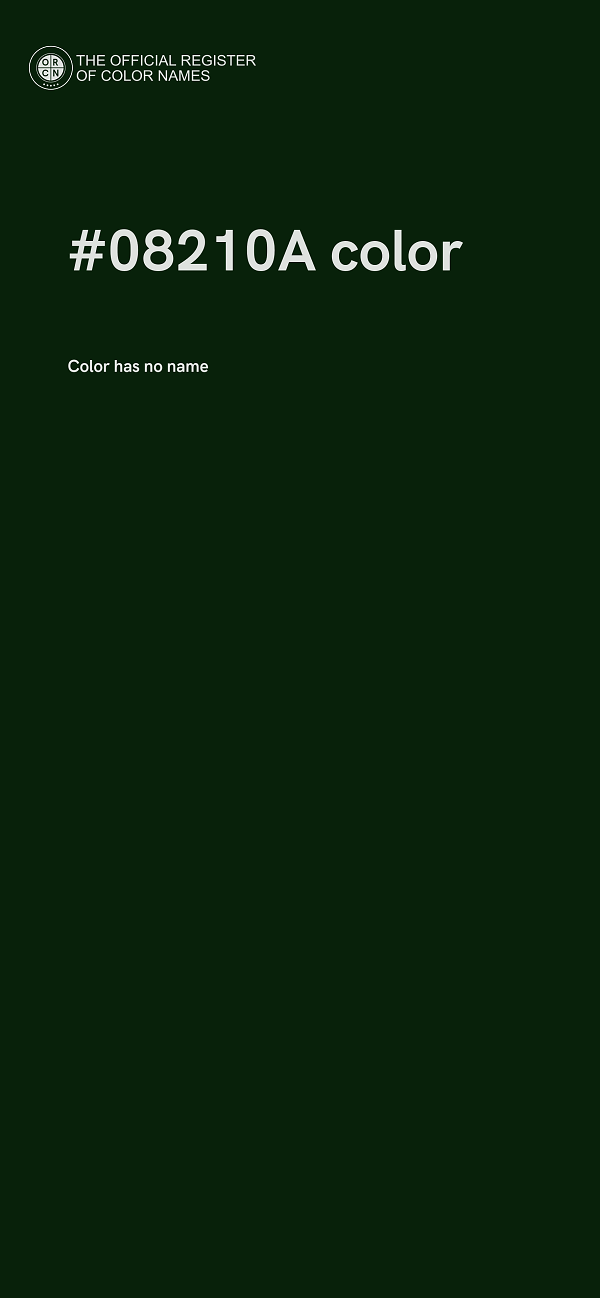 #08210A color image