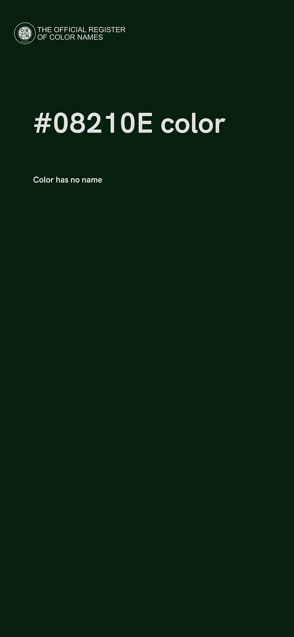 #08210E color image